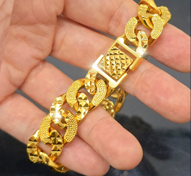 밸리온 진짜같은 18k특수압축도금 노블레스 남성 팔찌