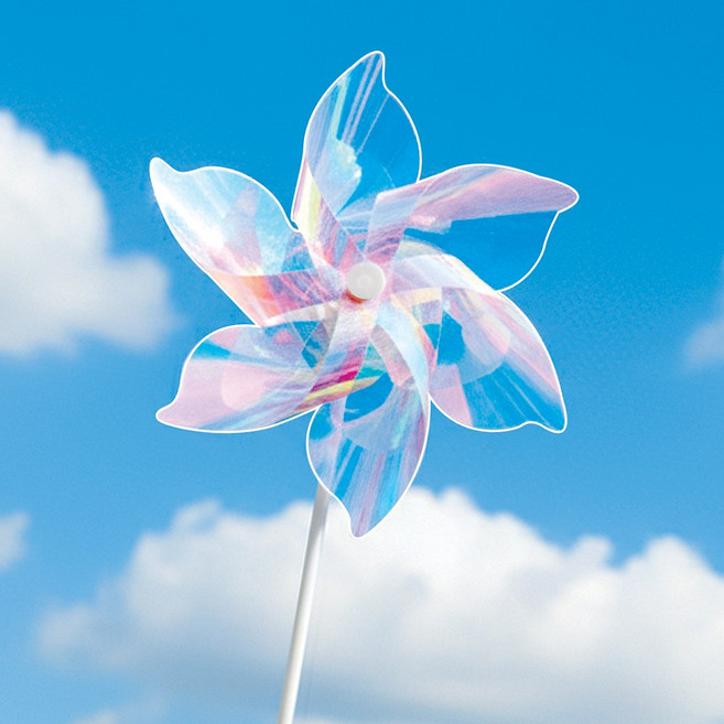 메이크문구 홀로그램바람개비