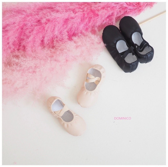 바비발레 유아발레복 도미니코 베이직 토슈즈 2컬러 유아동 여아 발레복 국내제작