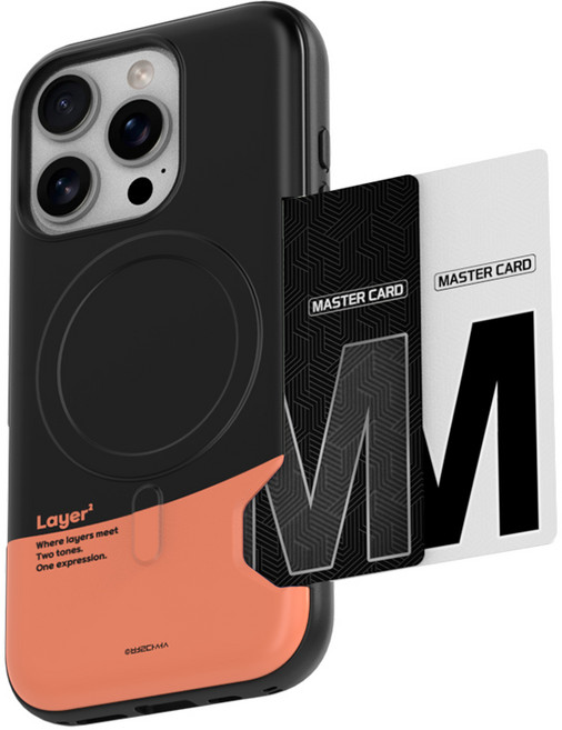 별다섯 Alun Layer 아이폰 맥세이프 카드 케이스 2장 수납 슬림 범퍼