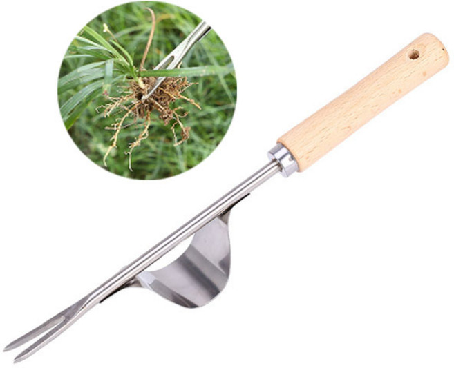 왕대박창고 제초 잡초 잡초제거기 잡초 뽑기 제초용 호미 풀 뿌리 제거 민들레 잔디 지렛대 꽃심기 삽 나물캐기 농기구, 1개