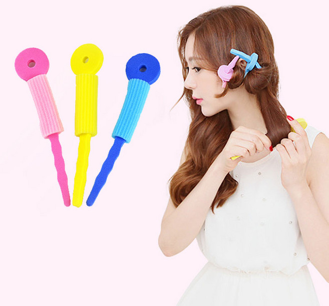 세트구성 효리 스펀지 헤어롤 6p/12p 스틱컬 구르프, 1세트, 12개구성