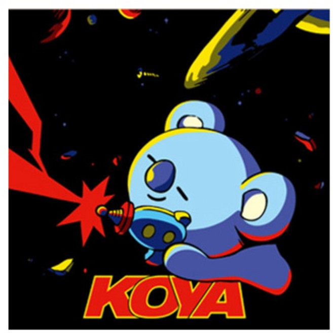 BTS BT21 스쿼드 코야 보석십자수 캔버스 25x25cm, 없음