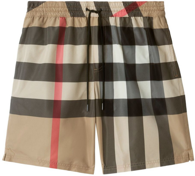 버버리 체크 스윔 쇼츠, 베이지계열+블랙계열