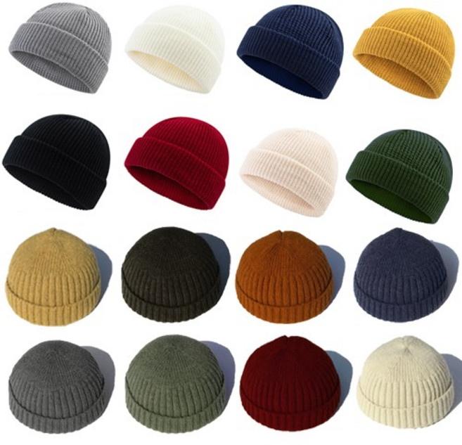 [노네타] 숏비니 와치캡 골지 비니 모자 2종