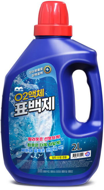 맘크린 O2표백제 액체형, 1개, 2L