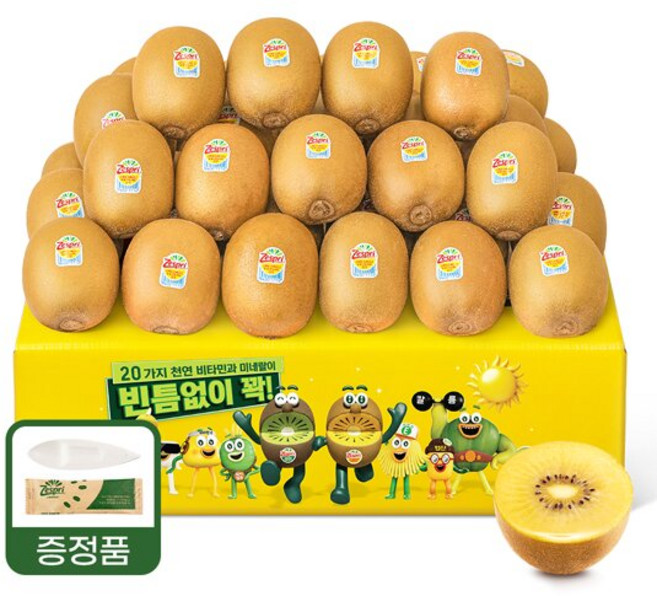 제스프리 썬골드키위 왕점보 36~38개 총5.72kg(개별 155g내외) 이중포장