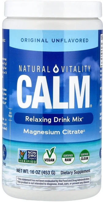 Natural Vitality 내추럴 바이탈리티 CALM 16 oz 파우더 영양제 건강보조식품, 1개 - 쿠팡