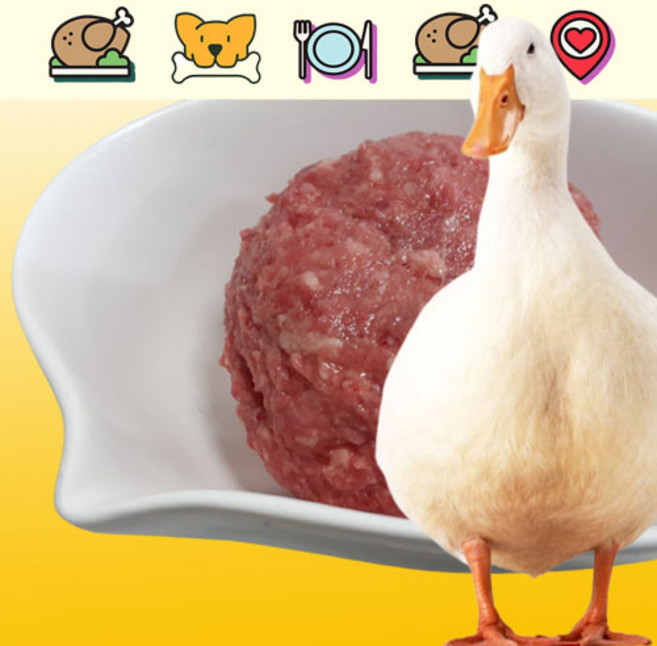 펫바프 펫푸드 강아지생식 통오리 100% 제품 600g 수제자연식 강아지생식 오리생식 화식, 1개