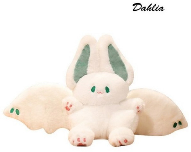다알리아 박쥐토끼 봉제인형 귀여운 뱀파이어 토끼 캐릭터 인형, 그린
