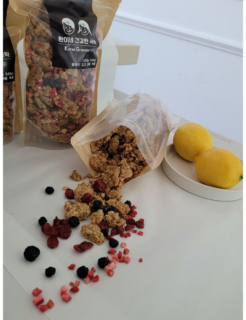 무설탕 조청 그래놀라 과일그래놀라 환이네건강한식탁250g, 150g, 1개