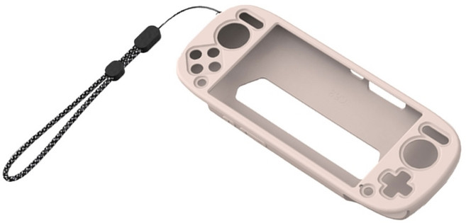 레트로이드 포켓 ​​5 콘솔용 끈이 있는 게임패드 케이스 실리콘 보호 커버