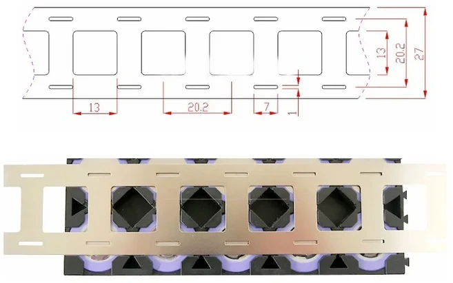 리튬 이온 배터리 스폿 용접 기계 니켈 도금 스틸 스트립 1kg 0.15x18.5/20.2mm 2P 18650, 01 2P 0.15x27x20.2mm