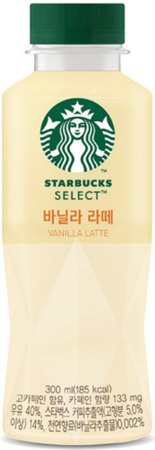 스타벅스 셀렉트 바닐라라떼 300ML 24개 1박스 대용량 편의점 음료 커피