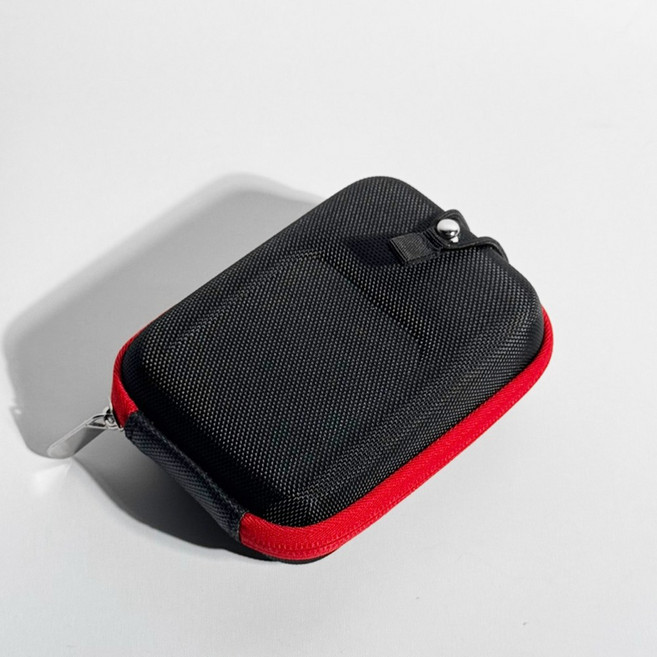 벨트형 골프 거리측정기 레이저 케이스 파우치 미니 가방, 1개, 레드