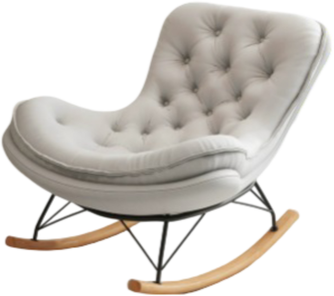 스윙쉐이드 편안한 고급 라텍스 프리미엄 흔들의자 릴렉스체어 1인용쇼파 스윙체어 수유 독서 안락의자 거실 카페, 1개, 5. 라이트 그레이