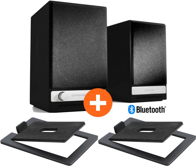 오디오엔진 HD3 Wireless 블랙 x 메탈 스탠드 패키지