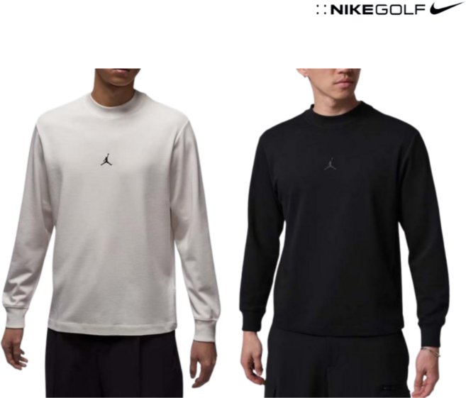 백화점판 나이키 골프 긴팔 모크넥 남성용 드라이핏 기능성 조던 티셔츠