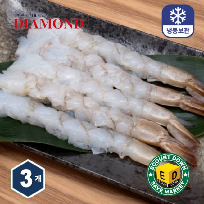 DIAMOND 노바시새우 (30미x3팩) 총 90마리 명절음식 새우튀김, 1개, 900g