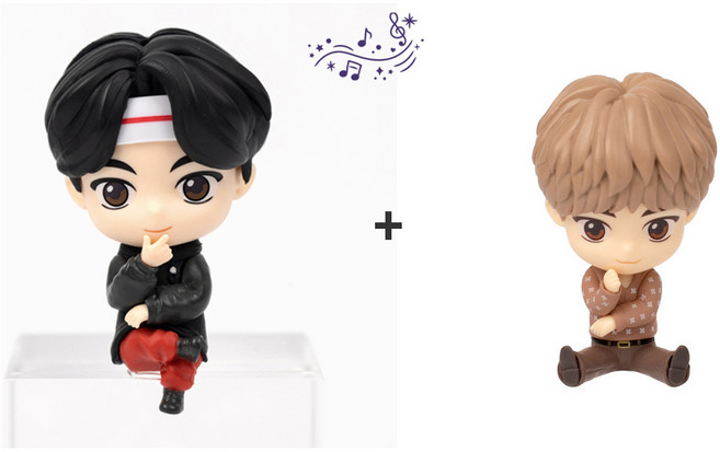 BTS 방탄소년단 모니터피규어 타이니탄 굿즈 MICDrop+Dynamite 2종세트 뷔, 진 (Jin), 1개