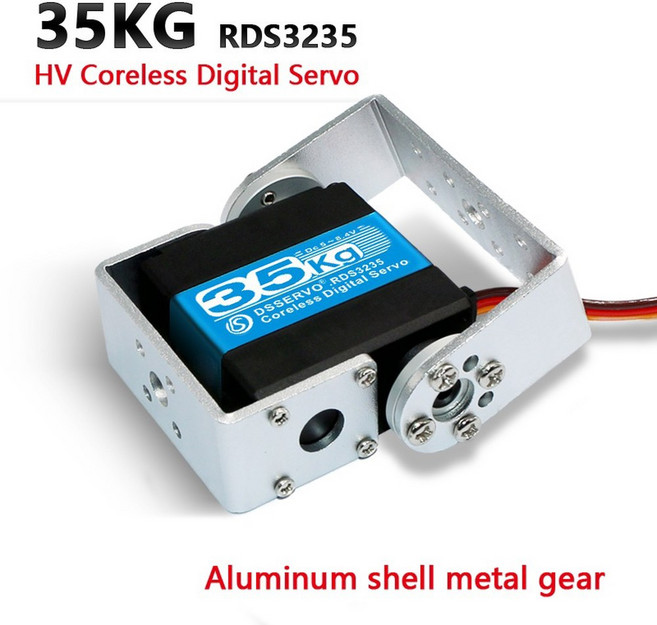 1X HV 토크 기어 35KG 메탈 ARDUINO RDS3235 로봇 모터 코어리스 디지털 DIY 서보, RDS3235 180 degr, 1개