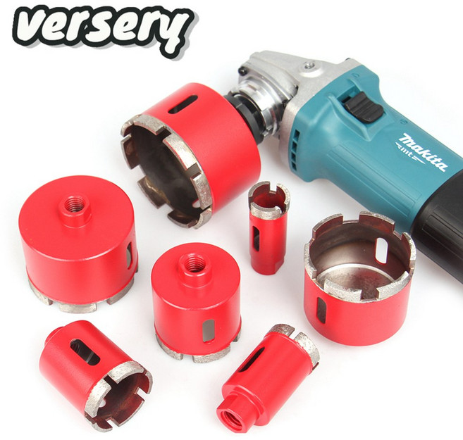 Versery 소결 코어 비트 다이아몬드 구멍 톱 드릴 대리석 화강암 벽돌 타일 세라믹 콘크리트 드릴링용 M14 6-150mm 1PC, 22mm, 1개