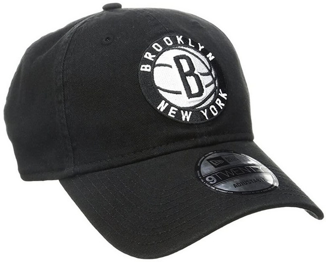 New Era York Yankees MLB 9Twenty 코어 클래식 트윌 조절 가능한 카키 모자 158424, BROOKLYN NETS, 단일 사이즈, 블랙