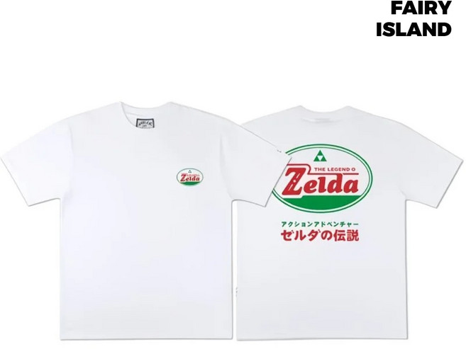 페어리아일랜드 젤다의 전설 90's 레트로 티셔츠