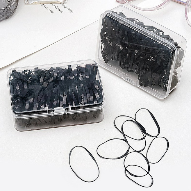 이쁨달다 초이스 고무줄 신축성 탄력갑 프리미엄 머리끈 세트 RK226 L