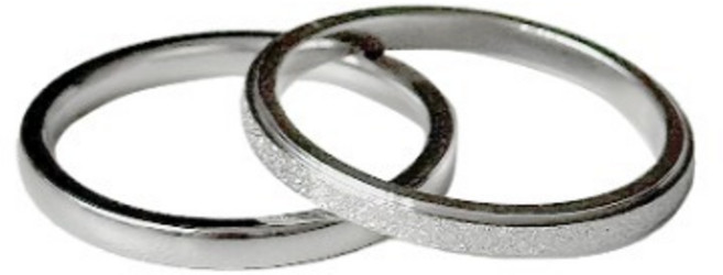 [1+1] volume ring & sandblasted ring