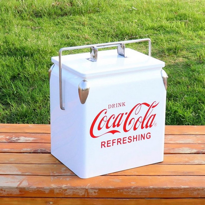 코카콜라 아이스박스 피크닉 음료수 냉장 쿨러 보냉백 보냉가방 아이스팩, 1ml, 화이트 13L 아이스백 6개 포함