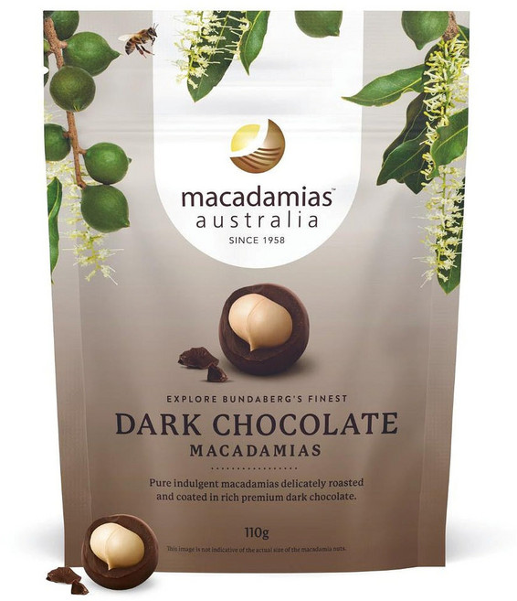 마카다미아 오스트레일리아 다크초콜릿 스낵, 5개, 110g