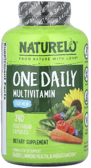 네츄렐로 원 데일리 멀티비타민 포 맨 240 베지캡슐, 1개, 240정 - 쿠팡
