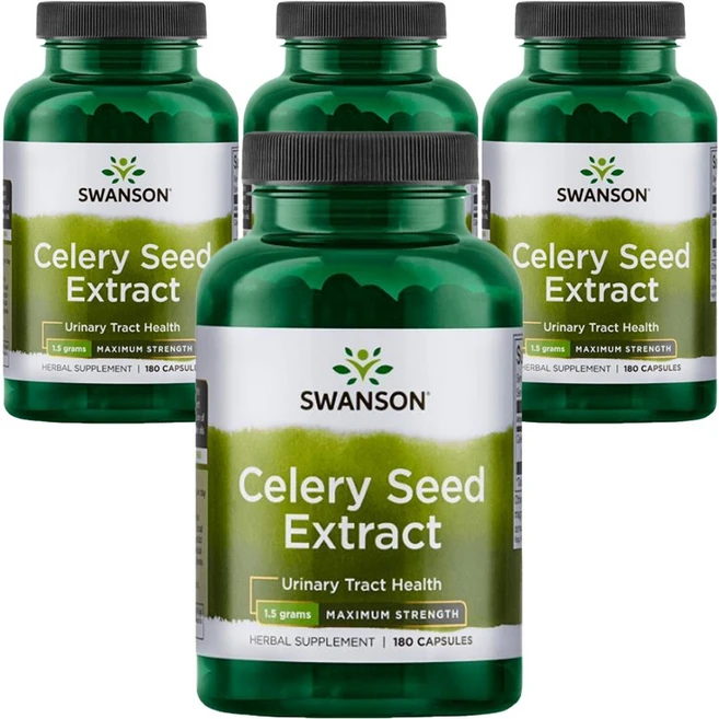 스완슨 샐러리 씨드 추출물 캡슐, 4개, 180정 - 쿠팡