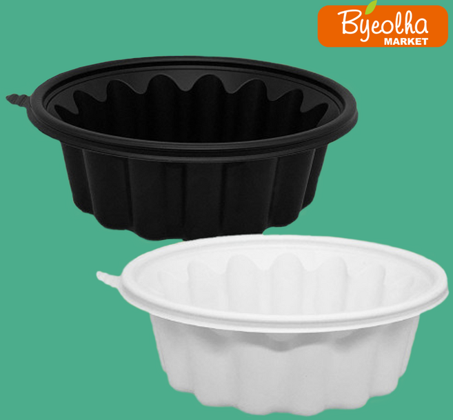 탕 우동 냉면용기 JH 195파이 소 1100ml 400개 세트 일회용 배달 포장 PP 용기, 백색, 1박스