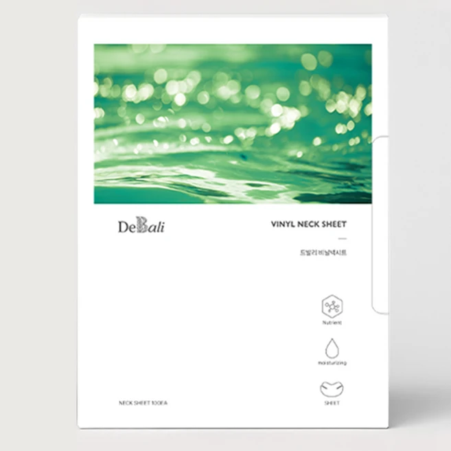 드발리 목비닐팩 목주름 넥 마스크 시트 100매입, 1개, 100개입 - 쿠팡