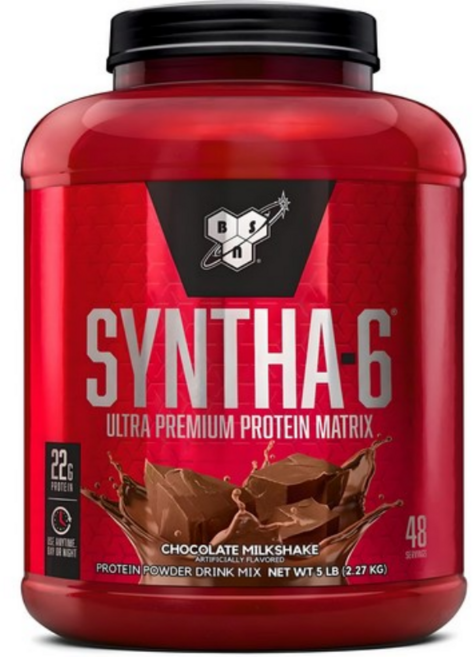 비에스엔 신타-6 프로틴 파우더 드링크 믹스 단백질 보충제 초콜릿 밀크셰이크, 1개, 2.27kg