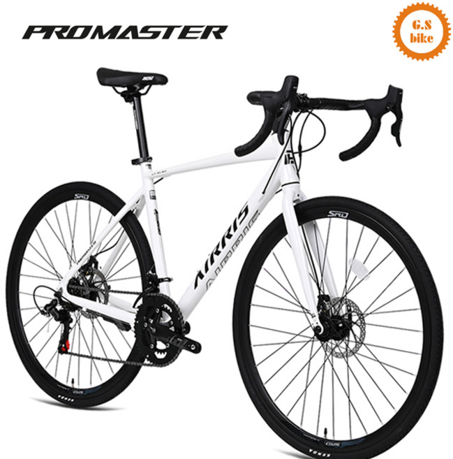 2025 프로마스터 경량 알루미늄 로드자전거 에어리스 R1.4D LT 700C 시마노14단 디스크 완조립, 1개, 166cm, 350 화이트 조립+사은품D