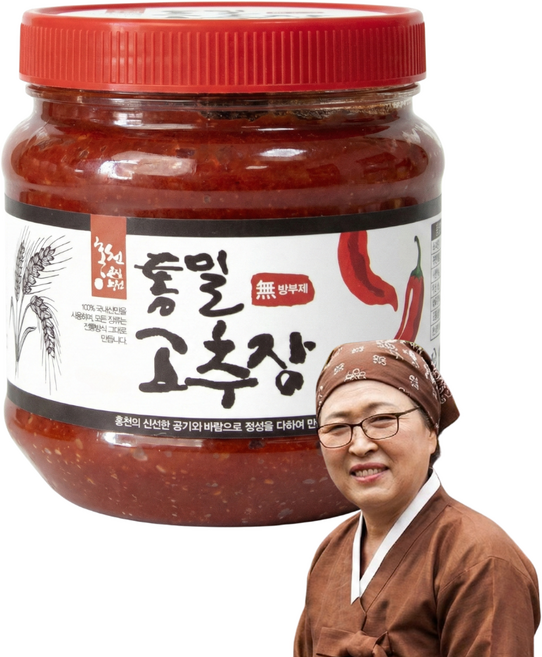 산지한입 강원도 홍천 통밀 고추장 (국산재료 100%), 1kg, 1개