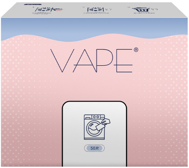 VAPE 일회용 뽑아쓰는 이염방지 세탁티슈, 50매, 1개