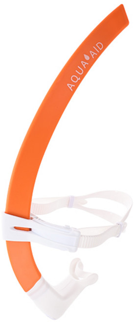아쿠아에이드 센터스노클 자세교정 수영훈련 센타스노클, 오렌지화이트