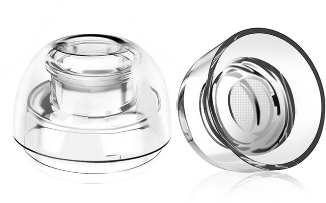 더조은셀러 에어팟프로 호환 라텍스 이어팁 인비저블, 인비저블 퓨어 클리어, SS