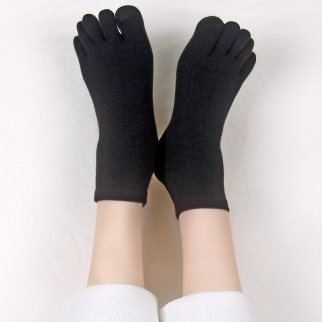 골져스토어 C97 씨구칠 여성용 면100 순면 쫀득 스판 기능성 무지 발가락양말 3켤레