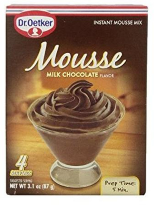 Dr. Oetker 밀크 초콜릿 무스 믹스 6팩, 6개, 87g