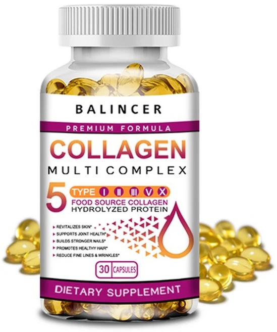 콜라겐 멀티 헤어 가수분해 건강 손톱 소화 120캡슐 보조제, 30 count 1 bottle - 쿠팡