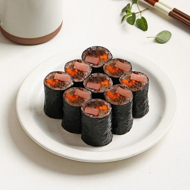 [다신샵] 곤약꼬마김밥 햄야채 / 탄수화물저감 현미밥, 10개, 120g