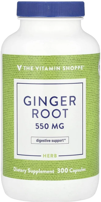 The Vitamin Shoppe 생강 뿌리 550mg 캡슐 300정, TheVitaminShoppe생강뿌리550mg캡슐300, 1개 - 쿠팡