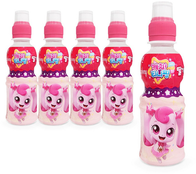 웅진 캐치 티니핑 딸기맛 200ml, 5개