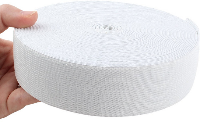 Joeunmall 허리 고무밴드 40mm 고무줄 16M(18마), 40mm-화이트(18마), 1개