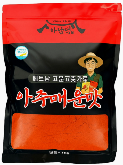 국내세척가공 베트남 고운 고춧가루 아주 매운맛 소스용 분말용, 1개, 1kg